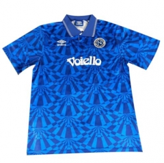 Retro 91-93 Napoli Blue Home Soccer Jersey Shirt