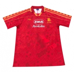 Retro 95-96 Roma Home Soccer Jersey Shirt