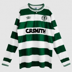 Retro Long Sleeve 87-88 Celtic Home Soccer Jersey Shirt