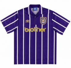Retro 1992-94 Manchester City Away Soccer Jersey Shirt