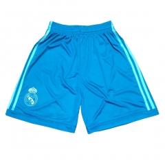 18-19 Real Madrid Blue Goalkeeper Soccer Shorts