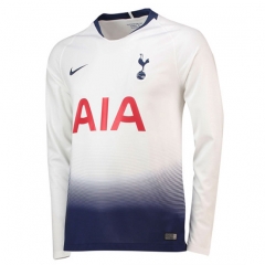 18-19 Tottenham Hotspur Home Long Sleeve Soccer Jersey Shirt