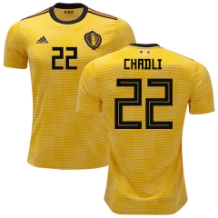 Belgium 2018 World Cup Away NACER CHADLI 22 Soccer Jersey Shirt