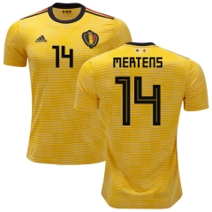 Belgium 2018 World Cup Away DRIES MERTENS 14 Soccer Jersey Shirt