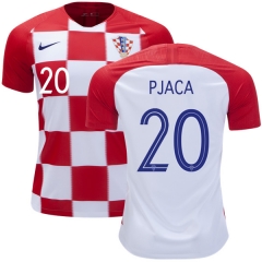 Croatia 2018 World Cup Home MARKO PJACA 20 Soccer Jersey Shirt