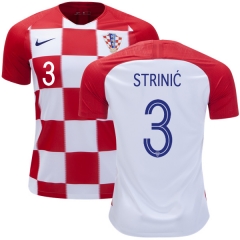Croatia 2018 World Cup Home IVAN STRINIC 3 Soccer Jersey Shirt