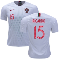 Portugal 2018 World Cup RICARDO PEREIRA 15 Away Soccer Jersey Shirt