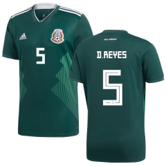 Mexico 2018 World Cup Home DIEGO REYES 5 Soccer Jersey Shirt