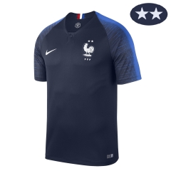 France 2018 World Cup Home 2-Star Soccer Jersey Shirt