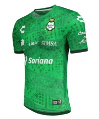 20-21 Santos Laguna Specical Edition Day of The Dead Green Soccer Jersey Shirt