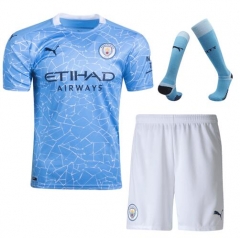 20-21 Manchester City Home Soccer Full Kits
