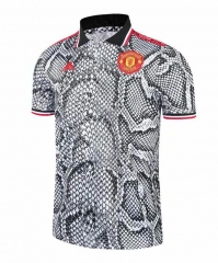 21-22 Manchester United Grey Polo Shirt
