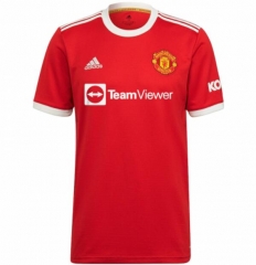 21-22 Manchester United Home Soccer Jersey Shirt
