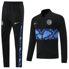 21-22 Inter Milan Black Blue Training Jacket and Pants