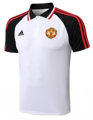 21-22 Manchester United White Polo Shirt