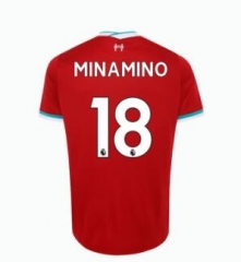 Takumi Minamino 18 Liverpool 20-21 Home Soccer Jersey Shirt