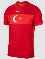 Player Version 2021 Turkey Red Away Soccer Jersey Shirt