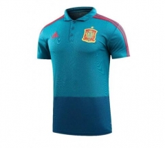 Spain 2018 World Cup Blue Polo Shirt