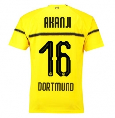 18-19 Borussia Dortmund Akanji 16 Cup Home Soccer Jersey Shirt