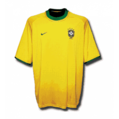 Retro 00-02 Brazil Home Soccer Jersey Shirt