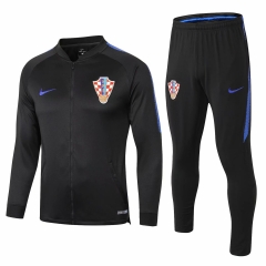 Croatia 2018 Black Training Suit (Jacket+Trouser)