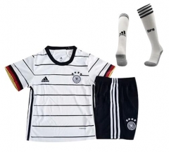 Children 2020 Euro Germany Home Soccer Full Kits