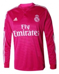 Retro Long Sleeve 14-15 Real Madrid Away Soccer Jersey Shirt
