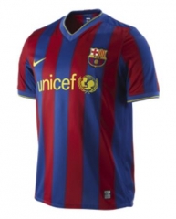 Retro 09-10 Barcelona Home Soccer Jersey Shirt