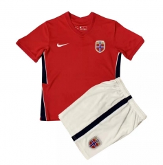 Children 2020 Euro Norway Home Soccer Uniforms