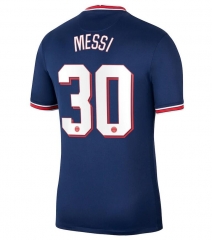 UCL Printng MESSI #30 21-22 PSG Home Soccer Jersey Shirt