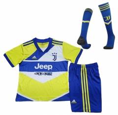 Children 21-22 Juventus Third Soccer Full Kits