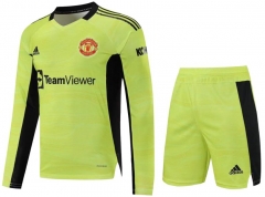 Long Sleeve 21-22 Manchester United Goalkeeper Soccer Uniforms