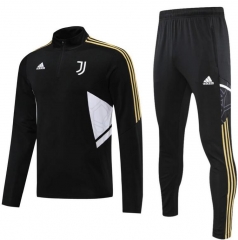 22-23 Juventus Black Training Sweatshirt and Pants