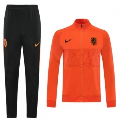 2020 EURO Netherlands Orange Tracksuits Jacket and Pants