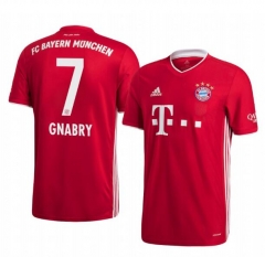Serge Gnabry 7 Bayern Munich 20-21 Home Soccer Jersey Shirt
