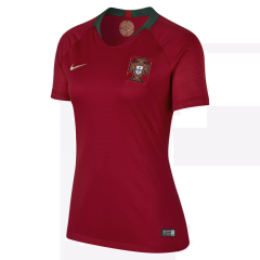 Women Portugal 2018 World Cup Home Red Soccer Jersey Shirt