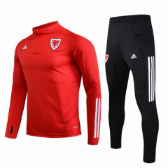 2020 Euro Wales Red Tracksuits Top and Pants