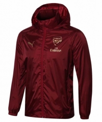 18-19 Arsenal Burgundy Woven Windrunner Jacket