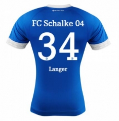 18-19 FC Schalke 04 Michael Langer 34 Home Soccer Jersey Shirt