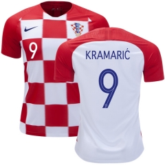 Croatia 2018 World Cup Home ANDREJ KRAMARIC 9 Soccer Jersey Shirt