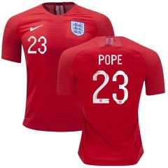 England 2018 FIFA World Cup POPE 23 Away Soccer Jersey Shirt