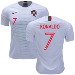 Portugal 2018 World Cup CRISTIANO RONALDO 7 Away Soccer Jersey Shirt