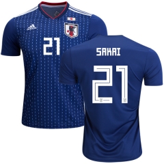 Japan 2018 World Cup GOTOKU SAKAI 21 Home Soccer Jersey Shirt