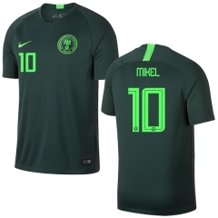 Nigeria Fifa World Cup 2018 Away Obi Mikel 10 Soccer Jersey Shirt