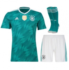 Germany 2018 World Cup Away Soccer Jersey Whole Kits (Shirt+Shorts+Socks)