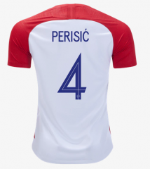 Croatia 2018 World Cup Home Ivan Perisic Soccer Jersey Shirt