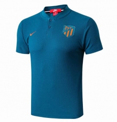 19-20 Atletico Madrid Blue Polo Jersey Shirt