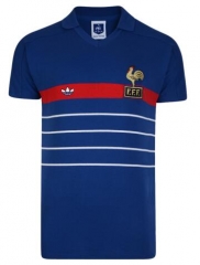 Retro 1984 France Home Soccer Jersey Shirt