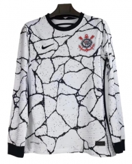Player Version Long Sleeve 21-22 SC Corinthians Home Soccer Jersey Shirt