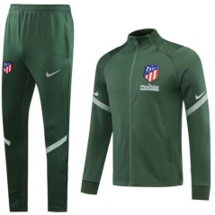 20-21 Atletico Madrid Green Tracksuits Jacket and Pants